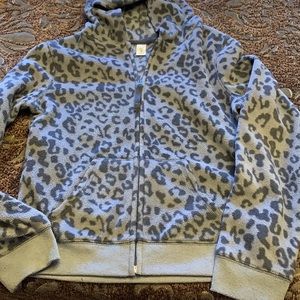 Fleece zip up hoodie with pockets